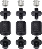 12 Pcs 1/4" & 3/8" Camera Screw Adapter Set - DSLR, GoPro, Flash & Light Stand Mounts