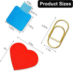 Pen Loop Holder for Notebook 12 Colors Self-Adhesive Stick On Pen Holder with Extra 2 Pens Clips 1 Leather Bookmarks As COMBO for Planner Journal Tablet Clipboards Calendars Bible Campus School Office