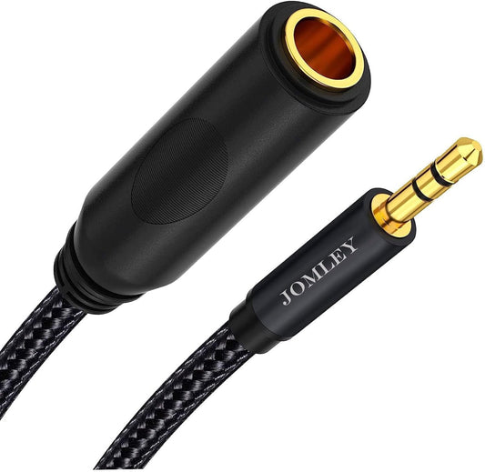 1/4 to 3.5mm Adapter, TRS 6.35mm Female to 3.5mm Male Headphone Adapter, 1/4" Female to 1/8" Male Stereo Audio Cable Adapter for Headphones, Amplifiers, Guitar, Amp - 1 ft