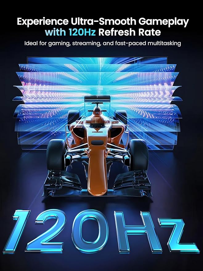 UPERFECT Portable Monitor 18.5-inch 120HZ Touchscreen 100% sRGB w/VESA & Stand 180° Adjustable Ultra-Slim & Lightweight Frameless FHD FreeSync IPS HDR Gaming Display, Travel Second Monitor for Laptop