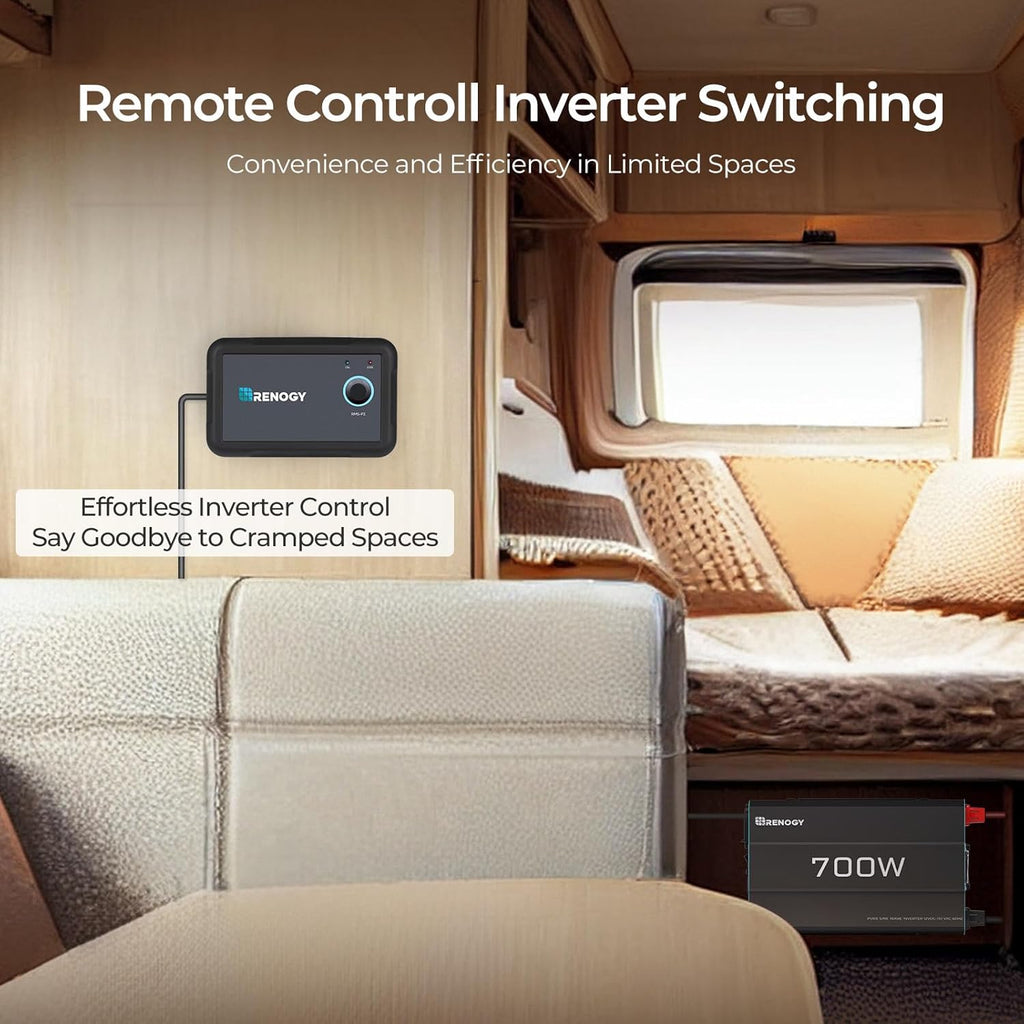 Renogy Inverter P2 700 watt Pure Sine Wave Inverter, Solar Car Power I ...