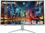 Deco Gear 39 Curved Ultrawide Gaming Monitor, 2560 x 1440, HDR400, 165 Hz, 99% sRGB, HDMI 2.0, DP 1.4
