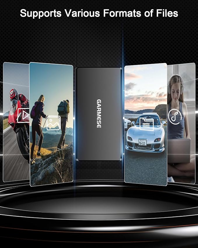 120GB Portable SSD Up to 350MB/s USB 3.2 Gen 1 External SSD with Dustproof/High Temperature Resistance Type-C External Solid State Drive Reliable Storage