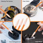 Wellgler's Cleaning Swab Kit,Multi-Purpose Foam Cleaning Swabs,for Printers, Inkjets, Cameras, Automotive, Optics, Sensors, Guns,Arts and Crafts, Automotive Detailing(orange100pcs)