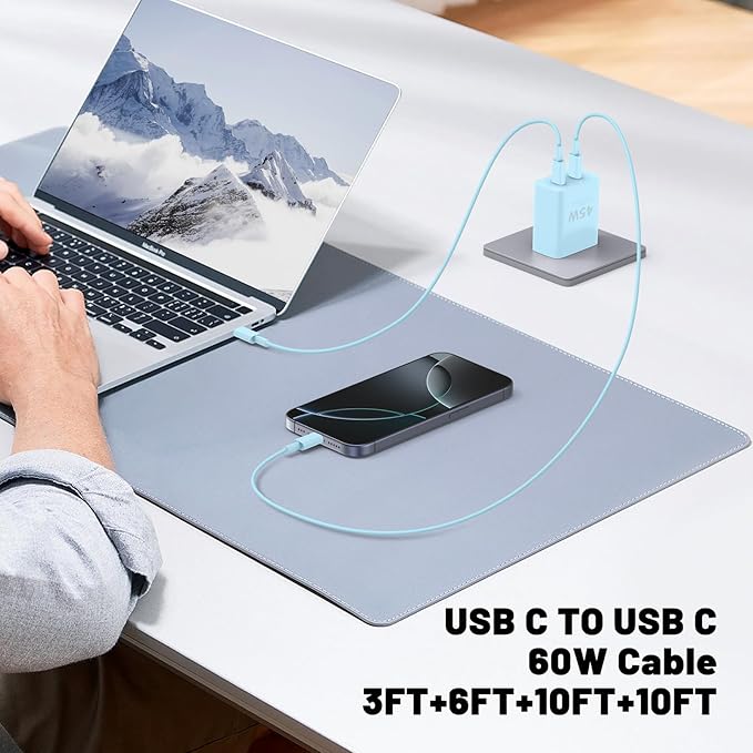 Super Fast Samsung Charger Type C,45W Dual Port USB C Fast Charger Blo ...