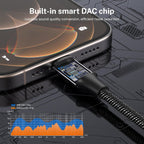 MOSWAG USB C to Dual 3.5mm Female Headphone Splitter,Type C to Dual 3.5mm Female Headphone Adapter Compatible with Pixel 7 6, Galaxy S23 iPhone 15 Pro Max/Pro/Plus