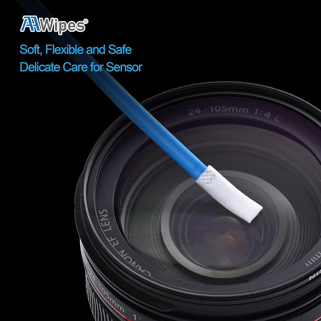 AAWipes Camera Sensor Cleaning Kit Sensor Lens Cleaner for Full Frame of DDR6 DSLR or SLR (6mm Sensor Cleaning Swabs) (HCS-6) (20)