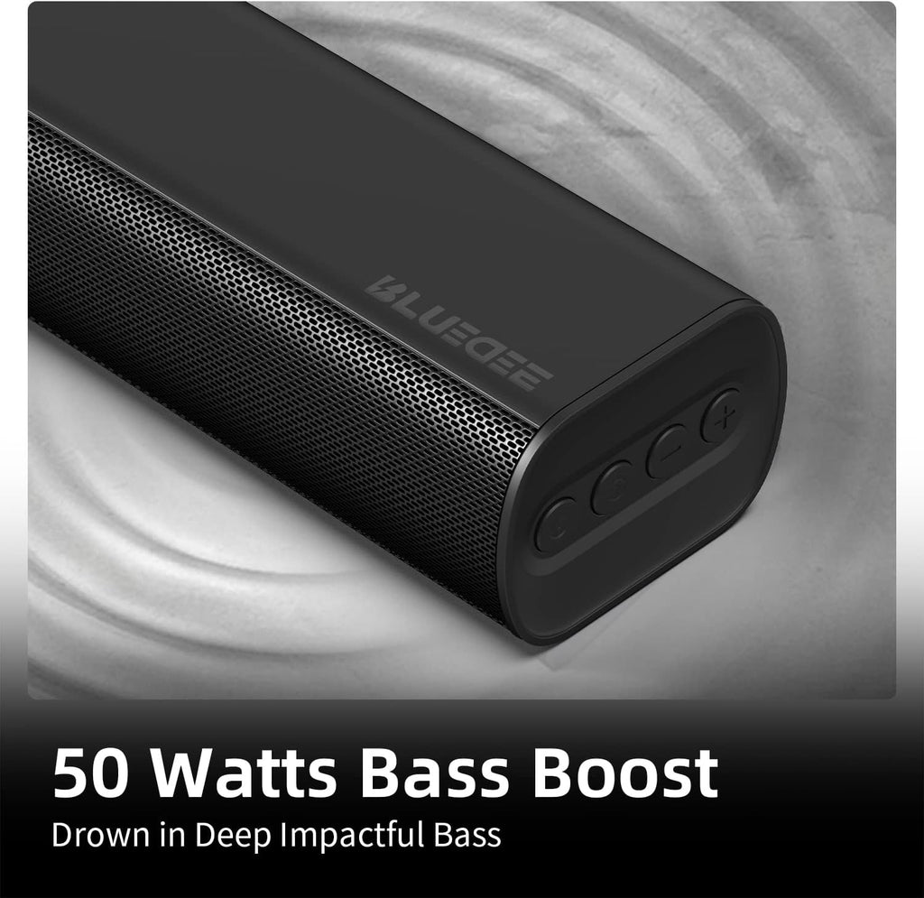 Sound Bars for TV 16-inch, Cinematic TV Sound Bar with Impactful Bass, Bluetooth Soundbar for TV with Remote Control, Wall Mountable TV Speakers Sound Bar Work with Traditional or Smart TV