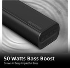 Sound Bars for TV 16-inch, Cinematic TV Sound Bar with Impactful Bass, Bluetooth Soundbar for TV with Remote Control, Wall Mountable TV Speakers Sound Bar Work with Traditional or Smart TV