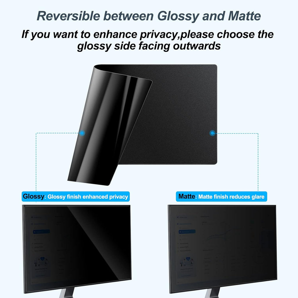 [2-Pack] 24 Inch Privacy Screen for Monitor Computer Screen Privacy Filter for 16:10 Widescreen Monitor Desktop PC Monitor Privacy Film Monitor Privacy Shield and Anti-Glare Protector