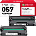 057 Black Toner Cartridge 2-Pack with chip High Yield Replacement for Canon 057 CRG-057 057H Compatible with Canon ImageCLASS MF445dw MF448dw LBP226dw LBP227dw LBP228dw MF449dw MF445 Laser Printer Ink