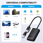 CY USB 3.0 USB-C Type-C Type-A to NVME M-Key M.2 NGFF SATA SSD Docking Horizontal External Cable Enclosure RTL9210B Chipset