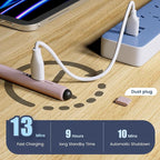 Stylus Pen for iPad, Dual-Tip 13 mins Fast Charge Pencil for Apple, Palm Rejection, Tilt Sensitivity, Compatible w/iPad 6/7/8/9/10, Pro 11/12.9in/M4, Air 3/4/5/M2, Mini 5/6 - Pink