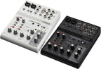 Yamaha AG06MK2 Black 6-Channel Live Streaming Loopback Mixer/USB Interface with Steinberg Software Suite