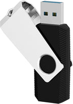 TOPESEL 20PCS 8GB Bulk USB 2.0 Flash Drive Swivel Memory Stick Thumb Drives Pen Drive (8G, 20 Pack, Black)