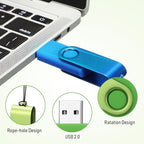 50 Pack 32GB USB 2.0 Flash Drives Bulk Portable USB Thumb Drives Swivel with LED Light Swivel Flash Memory Pen Jump Stick for Data Storage Back to School Office Employee Appreciation Gift