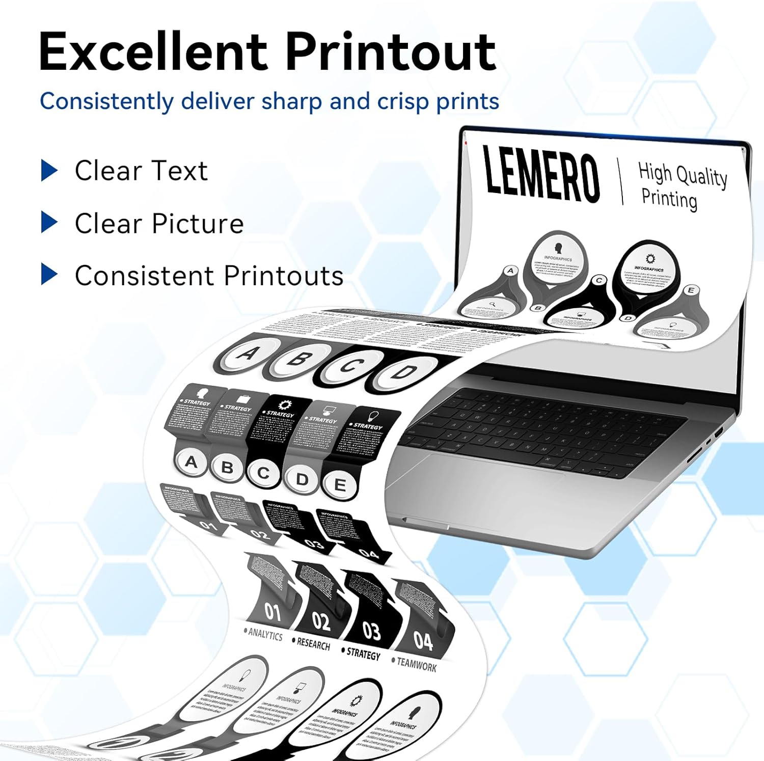LEMERO Compatible Toner Cartridge Replacement for Brother TN830XL TN830 TN-830 Black High Yield Toner Cartridge Work with DCP-L2640DW HL-L2460DW HL-L2480DW HL-L2405W MFC-L2820DW Printer 830XL 2-Black