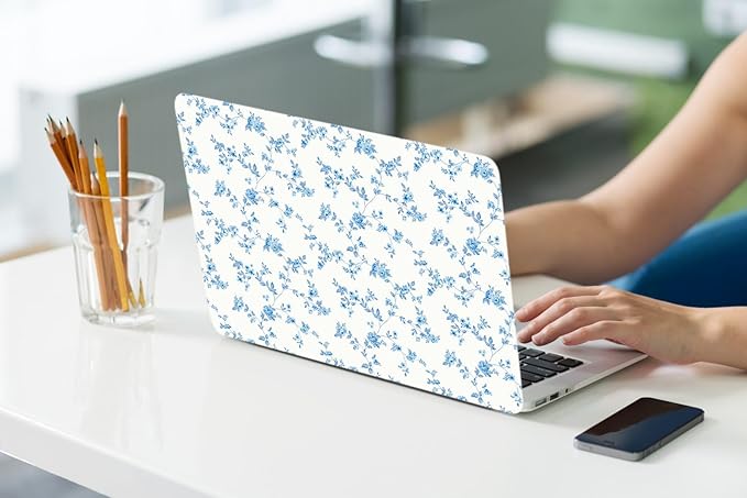 LanBaiLan Compatible for MacBook Pro 13‘’ with Touch Bar 2022 2021 2020 2019 2018 2017 2016 Release M1 M2 A2338 A2289 A2251 A2159 A1989 A1706 A1708 Protective Case & Keyboard Cover, Engraved Floral