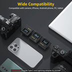 iRay DW30 Wireless Lavalier Microphone with 16GB Internal Recording, Lav Mic Input, USB-C Output, 2.4GHz Wireless Mic for Camera, iPhone, PC - Ideal for Vlogging, Live Streaming, and Video Recording