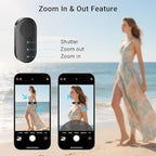 Wireless Phone Camera Remote Control with Zoom in/Out, Versatile Shutter for iPhone, Page Turner for e-Book Reading, Short Video Scroller for Tiktok