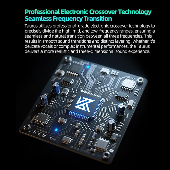 KZ Taurus in Ear Monitor Headphones, Horizontal 2DD Gaming IEM Earbuds Wired in Ear Headphones, Noise Cancelling Ear Buds Sound Localization in-Ears for Singers Musicians Audiophiles