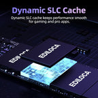 EN600 PRO SSD 512GB PCIe 3.0 Gen 3x4, NVMe M.2 2280, Up to 3200MB/s, Internal Solid State Drive, SLC Cache 3D NAND TLC, Graphene Cooling Sticker, Storage for PC, Desktop and Laptops