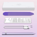 Stylus Pen for iOS&Android Touch Screens, Active Pencil for Samsung, Smart Digital Stylus Pens for Lenovo/Huawei/Vivo/Mi and Other Tablets, iPhone/Google Pixel Smart Phones Drawing&Writing (Purple)