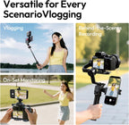 ULANZI MA61 Metal Phone Tripod Mount with Cold Shoe, 360° Adjustable Hot Shoe Camera Phone Mount for iPhone 16 15 14 Pro Max, Samsung Galaxy, Aluminum Alloy Clamp for Vlogging, Live Streaming, Video