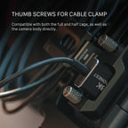 Tilta Half Camera Cage Compatible with Canon R5 Mark II - Black | Mount Accessories w/Cold Shoe, 1/4"-20 and 3/8"-16 | Securely Attaches to Camera | Silicone Padding and Lightweight