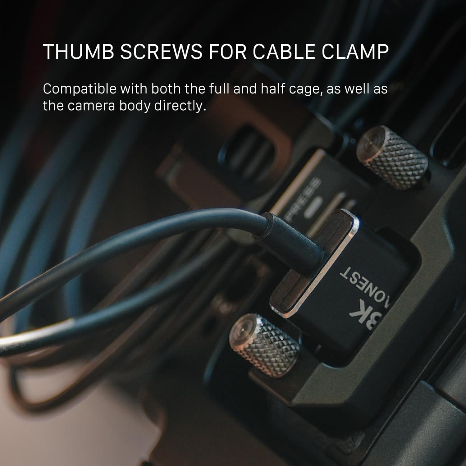 Tilta Half Camera Cage Compatible with Canon R5 Mark II - Black | Mount Accessories w/Cold Shoe, 1/4"-20 and 3/8"-16 | Securely Attaches to Camera | Silicone Padding and Lightweight