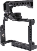 A7 IV Cage Support, Hersmay Camera Cage with Top Handle for Sony A7 IV / A7S III Full Frame mirrorless Camera