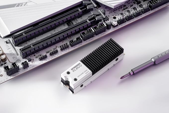 KLEVV Genuine G560 1TB M.2 2280 NVMe PCIe Gen5x4 Internal SSD Heatsink Included, up to 13000MB/s with DRAM Cash (K01TBM2SP0-G56)