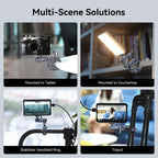 SMALLRIG Camera Mount Clamp, Ballhead Magic Arm and Adapter for Gopro, Camera Monitor Mount with 1/4"-20, 3/8"-16 Threaded Holes, Super Clamp for Gopro/DSLR/Stabilizer