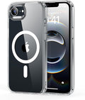 ESR for iPhone 16e Case, Compatible with MagSafe, Shockproof Military-Grade Protection, Magnetic Phone Case for iPhone 16e, Classic Hybrid Case,Clear