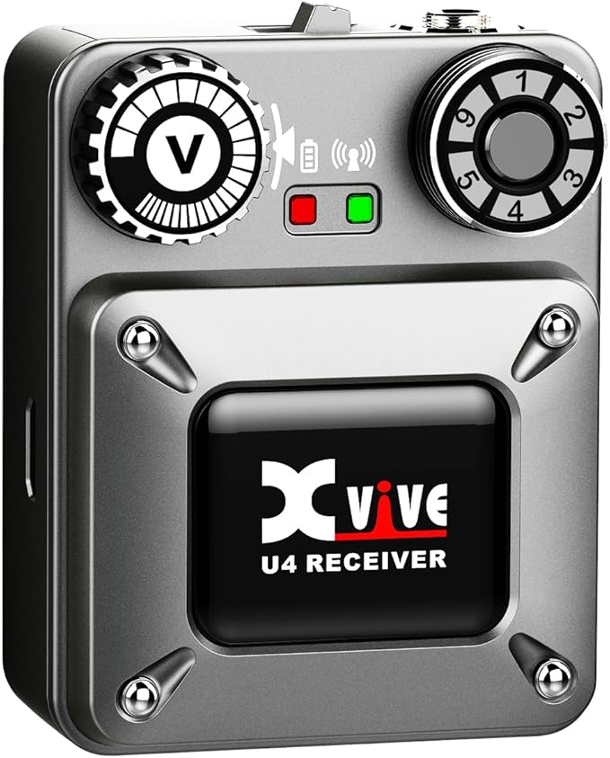 Xvive U4R Wireless in-Ear Monitor System Receiver for Studio, Band Rehearsal, Live Performance (U4R Only)