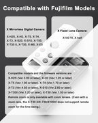 for Fujifilm Camera Remote Control, Hanpusen Rechargeable Wireless Shutter Release with OLED Screen for Fujifilm X100 VI/X-M5/X-T30 II/X-E5/X-T5/X half/X-H2S/X-T30/X-T4/X-T3/X-S20/X-S10/X-T50/X-H2