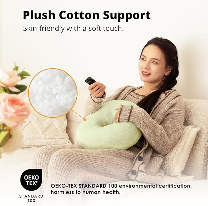 Kindle/Tablet Pillow Stand for Reading, Adjustable Tablet Pillow Stand for Lap with Detachable Bowl, Fits 4.7"-13" Kindle/Phones/Tablets/, Watch Videos, Stream Media (Green)