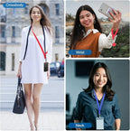 PATIKIL Smart Phone Lanyard with Wrist Strap and Patches for Most Smartphones ID Badges Keychain