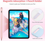 Stylus Pen for iOS&Android Touch Screens, Active Pencil for Samsung, Smart Digital Stylus Pens for Lenovo/Huawei/Vivo/Mi Tablets, iPhone/Google Pixel Smart Phones Drawing&Writing (Rose Gold)