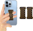 Phone Grip Holder for Hand, Universal Finger Strap Phone Holder, Finger Selfie Grip Compatible with Most Smartphones (Dot Yellow) - 2Pack