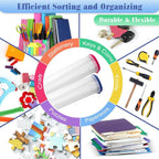 Jetec 32 Pcs Mesh Zipper Bags Toy Storage Bikini Organizer Bag Bolsas Para Guardar Trajes De Baño Waterproof Zipper Reusable Pouch Puzzle Multipurpose for Storage Office(Classic Color,7.5 x 5 Inch)