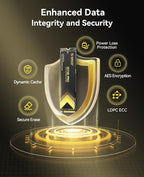 ORICO Industrial SSD 4TB M.2 NVMe SSD, PCIe 4.0 Drive with 7400MB/s Read Speed, Advanced Data Security and Innovative Heatsink, for Edge Computing, Industrial PC, Personal Laptop and PS5 - IG740PRO