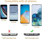 OUTXE Phone Tether Tab Rotatable 360°, 4 Pack Phone Lanyard Patch for Phone Strap Compatible iPhone & Other Cell Phone (Black)