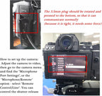 RC301-3.5mm for Fuji GFX100II/GFX100 RF xs10 XT50 Cable Shutter Release Cable Cameras Remote Control Camera Button Accessories Small Style Device 4.9ft Length Anti-Shake Camera cableT200/XE4