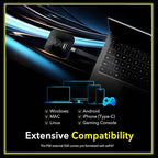 Addlink P30 2TB Magnetic Portable SSD, USB4 4000MB/s Compatible with Thunderbolt 4, ProRes 4K 120fps, PS5/PS4, MagSafe, Aluminum, for iPhone, PC, Mac, Android