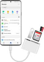 USB-C SD Card Reader, Multi-Function Memory Card Adapter for MacBook, Support SD, SDHC, SDXC, Micro SD Cards