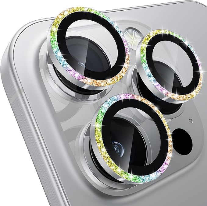 WSKEN for iPhone 16 Pro/iPhone 16 Pro Max Camera Lens Protector - [Original Shooting Model] Shatterproof Ultra HD Tempered Metal Glass Camera Screen Protector Cover Film Accessories