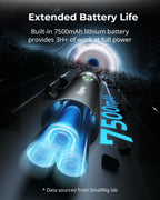 SMALLRIG RGB LED Photography Flashlight, 7500mAh Aluminum Alloy Patterned Ambient Light, 4 Color Fill Light with 20 Patterned Light Filters, Perfect for Photo, Content Creation Accessorie RF10C 4634