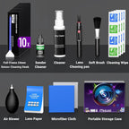 Updated Camera Lens and Sensor Cleaning Kit for Full Frame DSLR - 10x Swabs, Cleaner, and Essentials for Canon, Nikon, Sony