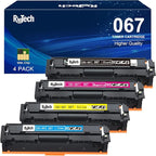067 Toner Cartridge,for Canon 067 067H Black Cyan Yellow Magenta Replacement for imageCLASS MF654Cdw MF656Cdw MF653Cdw LBP633Cdw LBP632Cdw MF652Cw MF652Cdw Printer,4 Pack with Chip
